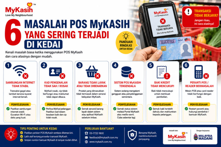 6 Masalah POS MyKasih Yang Sering Terjadi di Kedai 3 Masalah POS MyKasih
