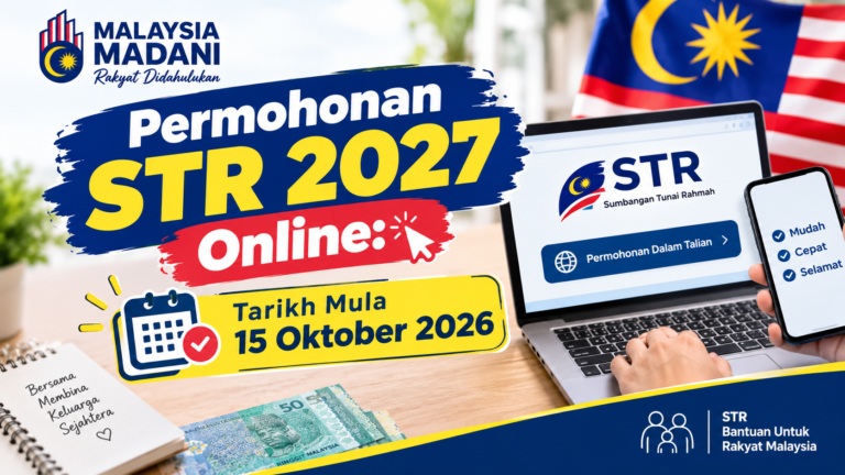 Permohonan STR 2027 Online: Tarikh Mula 15 Oktober 2026